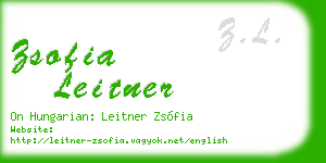 zsofia leitner business card